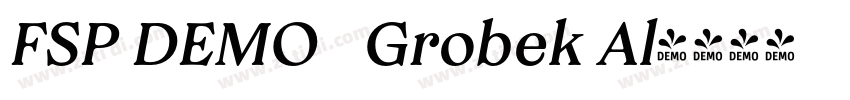 FSP DEMO   Grobek Al字体转换